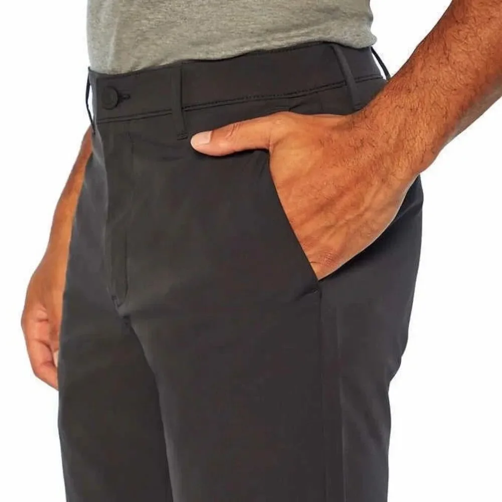 Banana Republic 38x34 Pants Chino Black Flat Front Zippered Pocket Wicking New